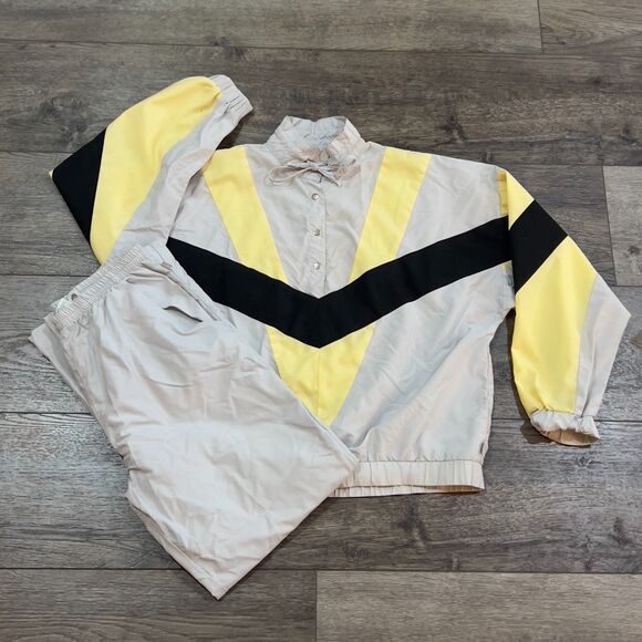 Vintage 80s Lily's of Beverly Hills Track Suit Made in USA - Women's Size Small - Picture 1 of 13